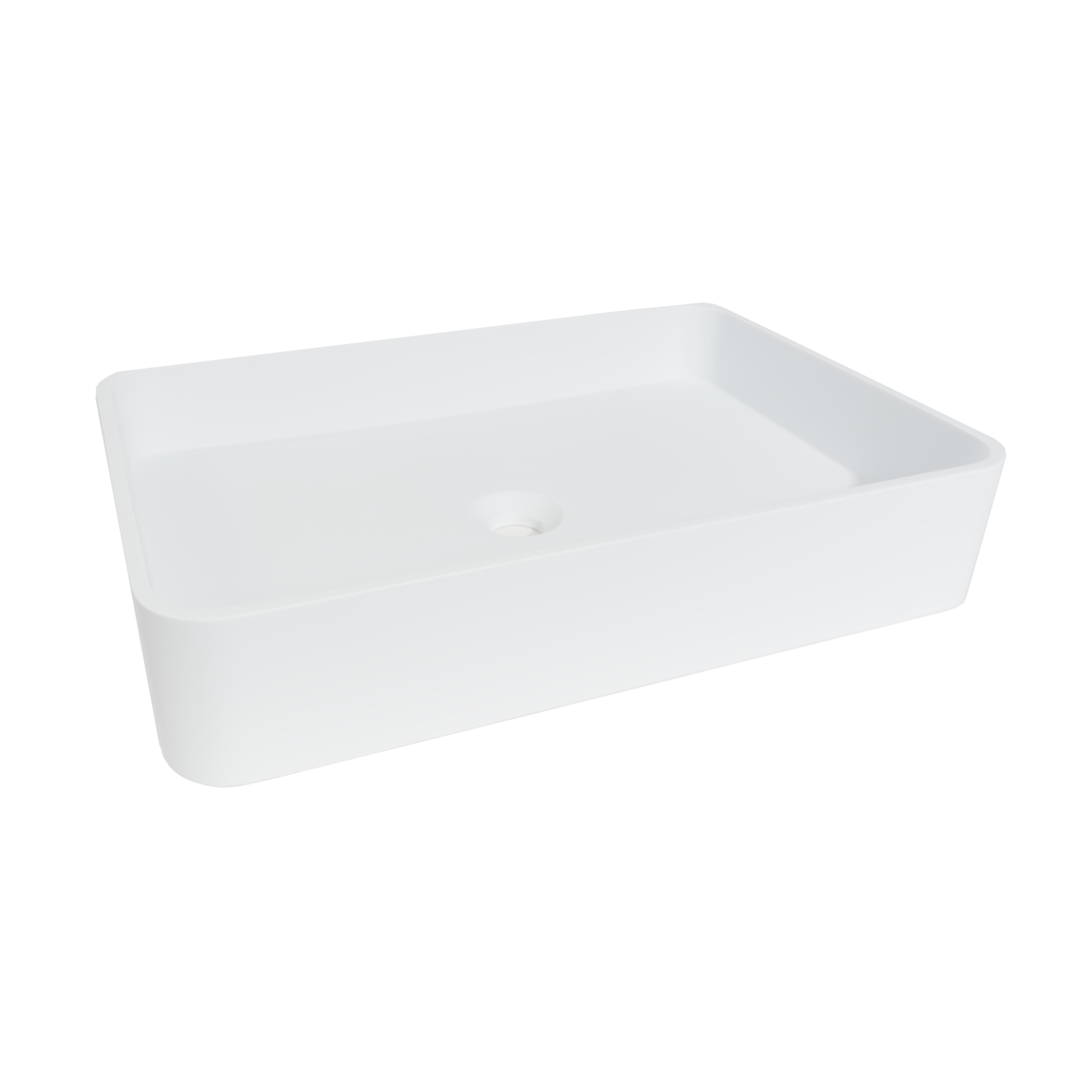 Clara Rectangle Basin - Matte White