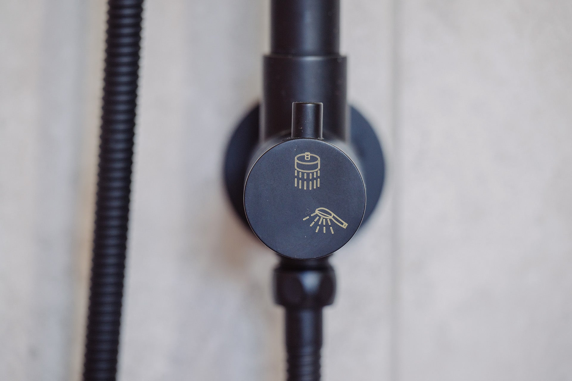 Bargara Shower Rail Set - Matte Black