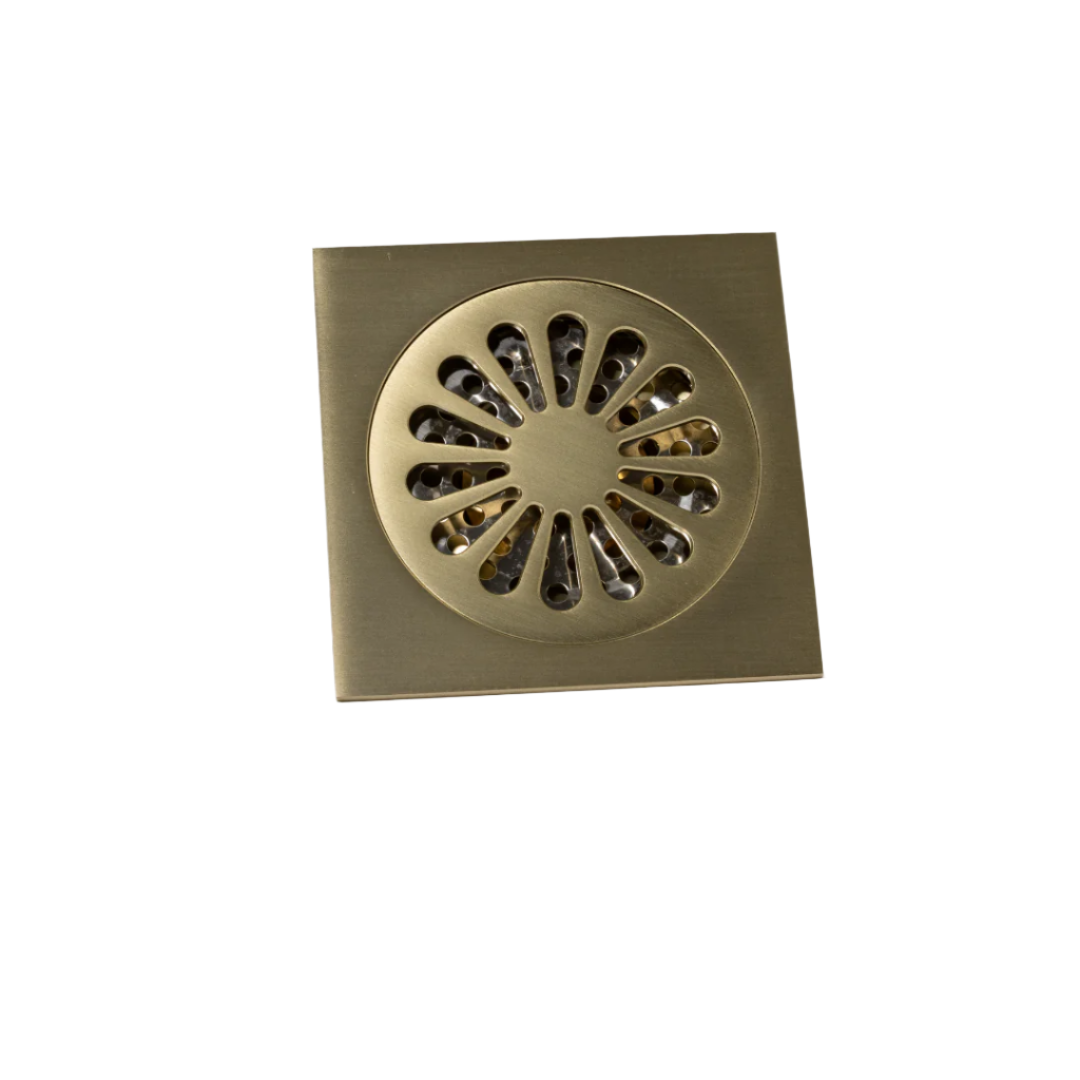 Floor Waste Anti-Smell - Brushed Brass