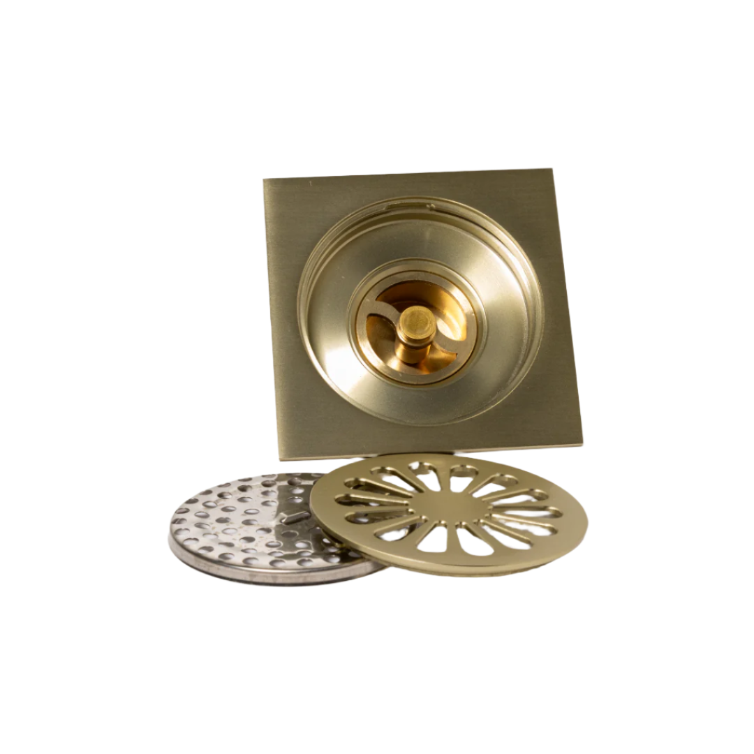Floor Waste Anti-Smell - Brushed Brass