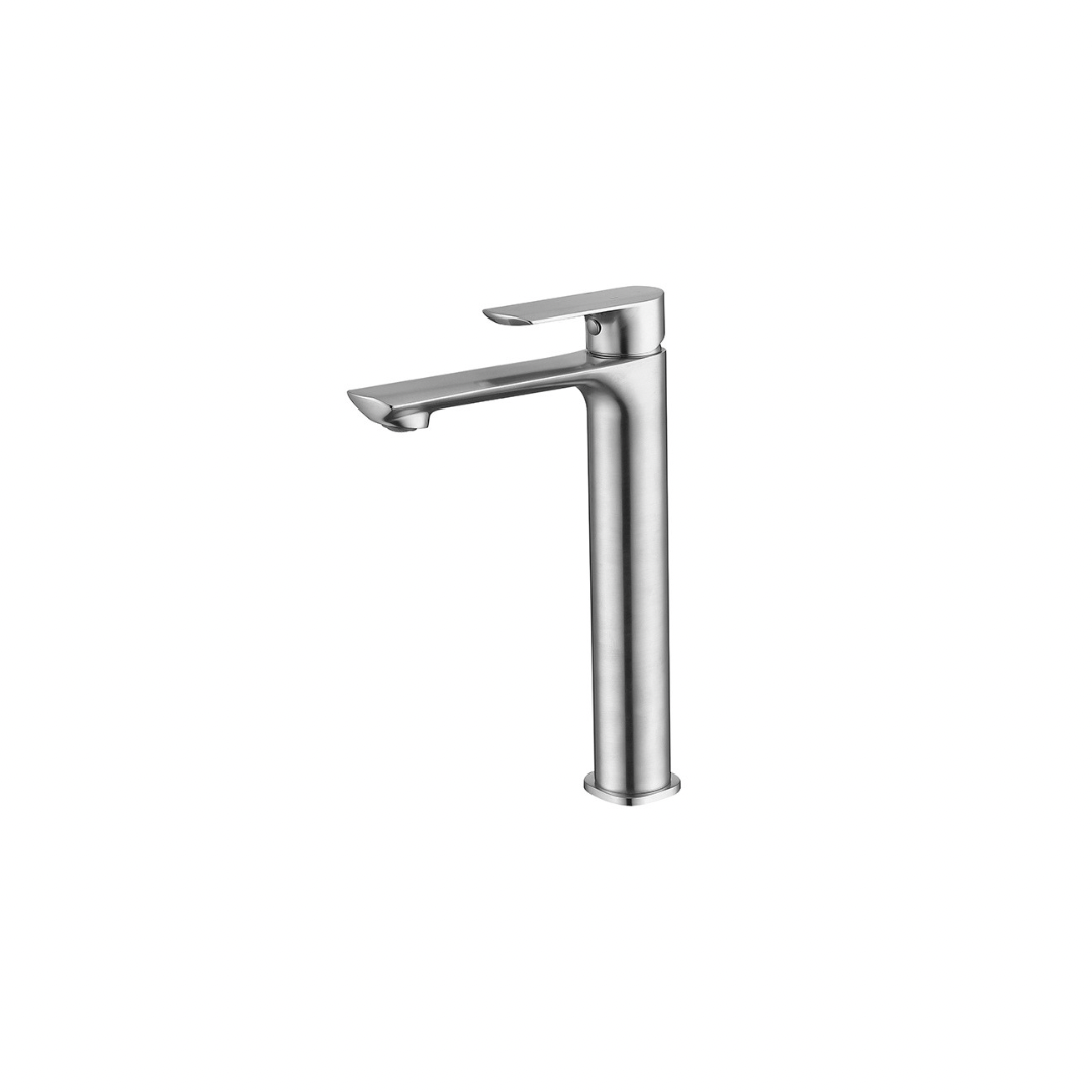 Bargara Tall Basin Mixer - Brushed Nickel