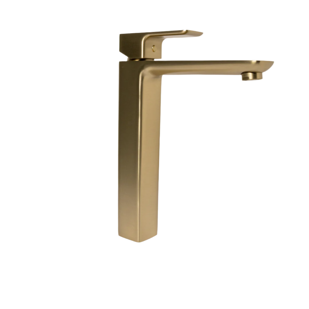 Airlie Tall Basin Mixer - Brushed Brass