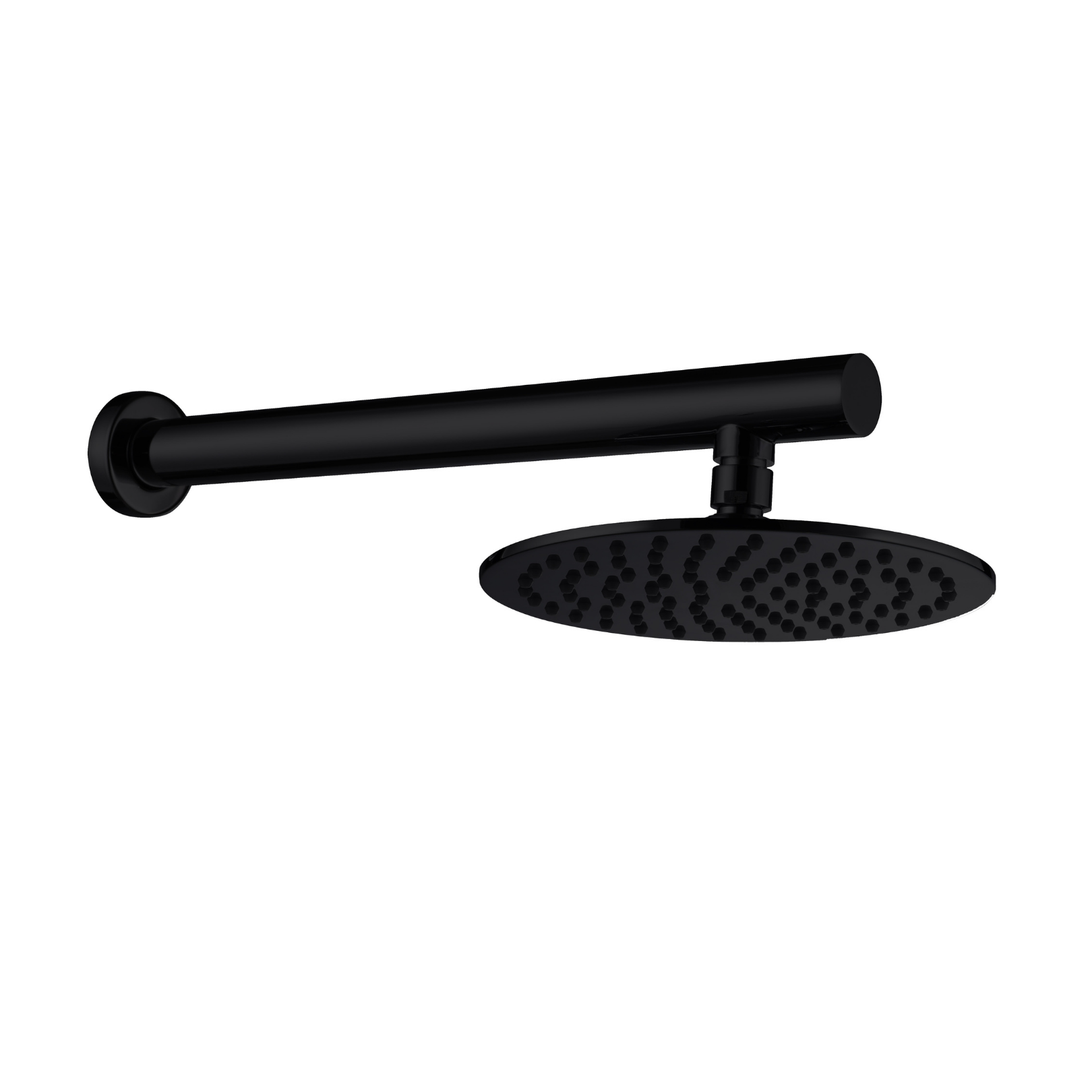 Bargara Shower Head Round 200mm + Wall Arm