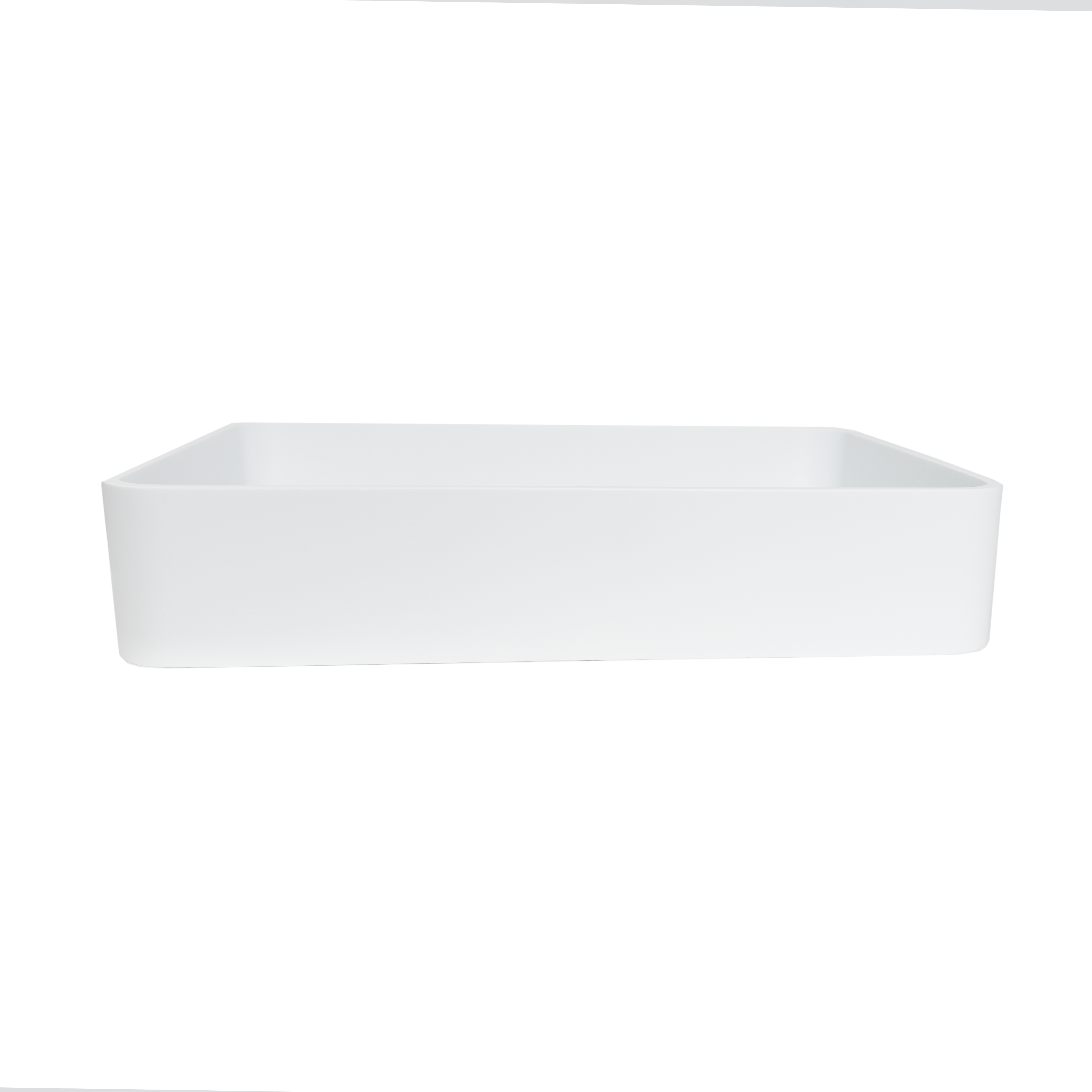 Clara Rectangle Basin - Matte White