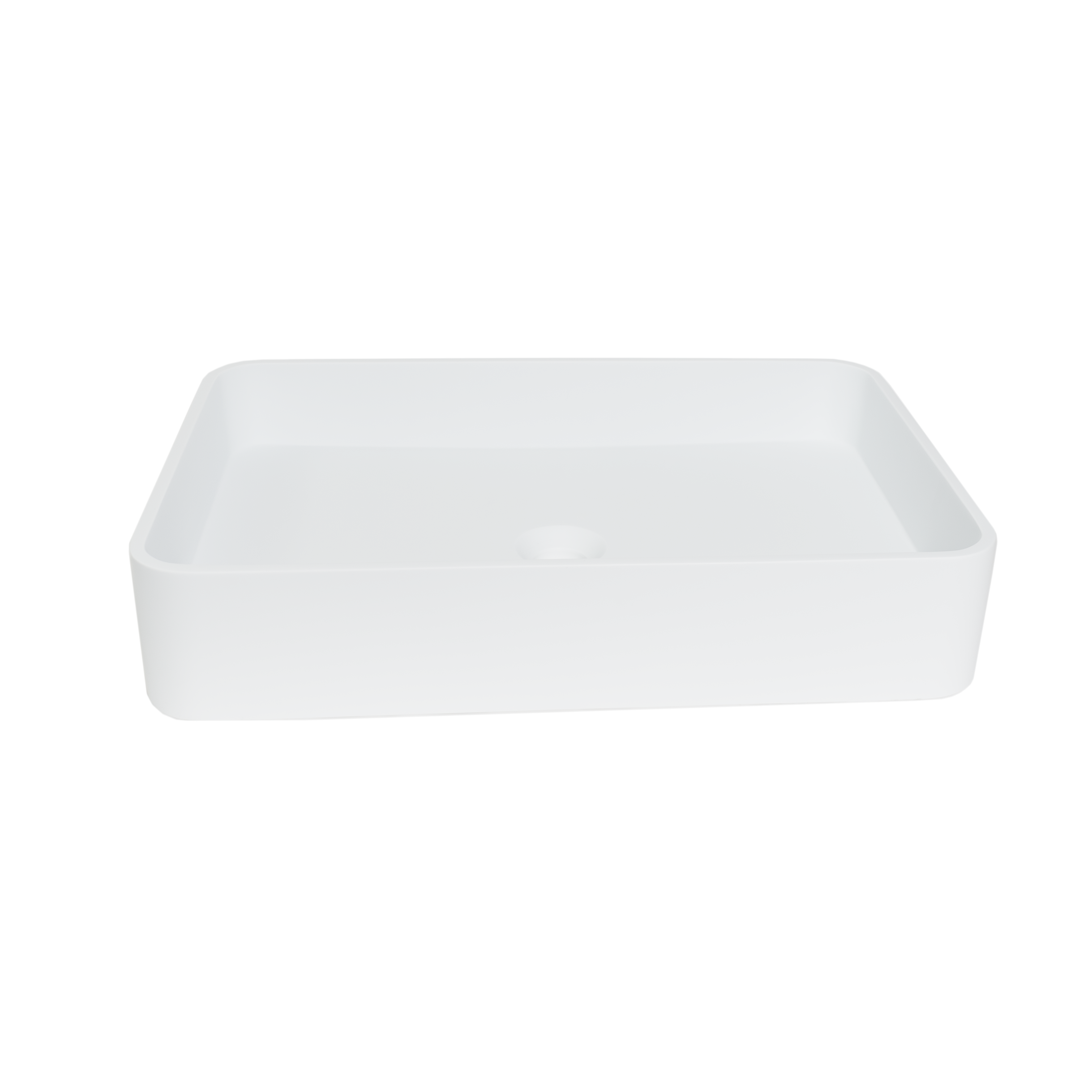 Clara Rectangle Basin - Matte White